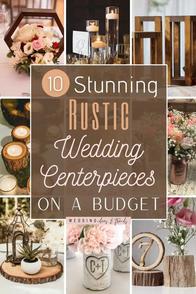 low cost rustic wedding centerpieces